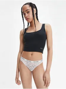 Calvin Klein Underwear White Lace Panties - Women #937005