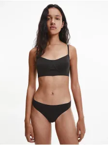 Calvin Klein Black Women Thongs Underwear Bonded Flex - Women #937022