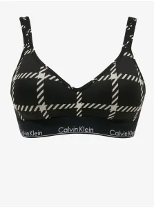 Black Checkered Bralette Calvin Klein Underwear - Ladies #545303