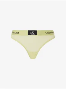 Calvin Klein Underwear Light Yellow Women's Thong - Women #2782161