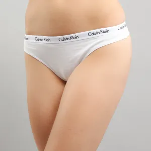 White Thongs with White Rubber Thong Strings Calvin Klein Underwear - Ladies #47115