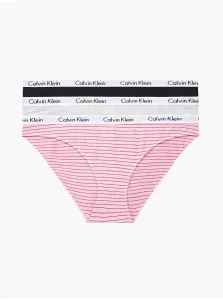 Set of three panties in black, pink and cream Calvin Klein - Women