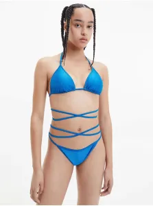 Blue Women's Ribbed Swimwear Upper Calvin Klein Underwear - Women #937162