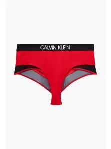 Red Swimwear Bottoms High Waist Bikini Calvin Klein Underwear - Women #185900