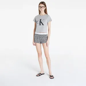 Calvin Klein Ck1 Sleep Short Set Grey Top/ Bag Mini Giraffe/ Grey #263829