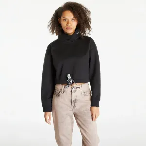 Calvin Klein Jeans Cropped Logo Tape Sweatshirt Black #2799587