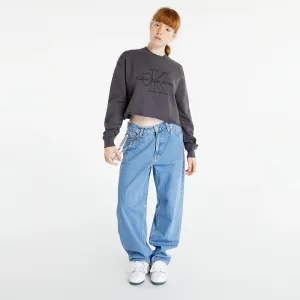 Calvin Klein Jeans Embroidered Monologo Sweatshirt Washed Black