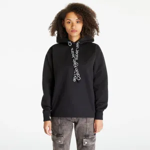 Calvin Klein Jeans Oversized Logo Tape Hoodie Black #2799627