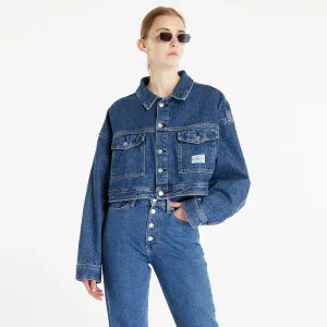 Calvin Klein Jeans Boxy Cropped Denim Jacket Blue #2050980