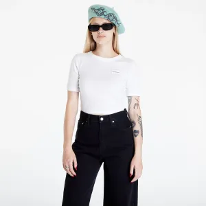 Calvin Klein Jeans Badge Slim Rib Short White #242798