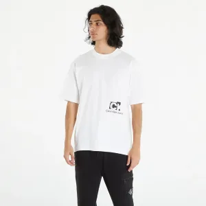 Calvin Klein Jeans Connected Layer Land Short Sleeve Tee White #2808838