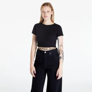 Calvin Klein Jeans Logo Tape T-Shirt Black #248226