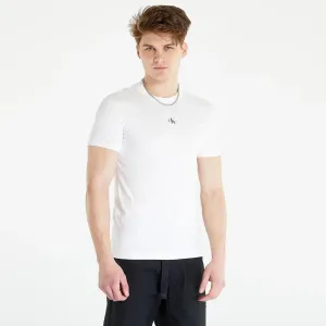 Calvin Klein Jeans Micro Monologo Tee S/S Knit Top White #1412634
