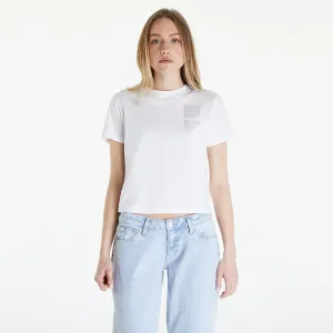 Calvin Klein Jeans Satin Boxes Baby Tee White #3120417