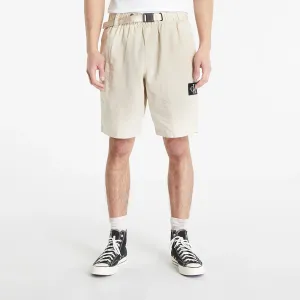 Calvin Klein Jeans Linen Belted Shorts Beige #1782247