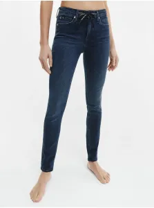 Dark blue womens skinny fit jeans Calvin Klein Jeans - Women #1287529