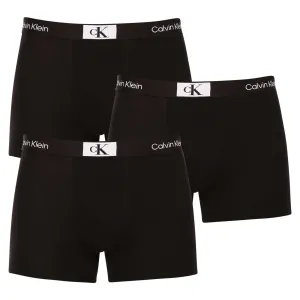 Calvin Klein ´96 Cotton Stretch Trunks 3-Pack Black/ Black/ Black #1392992