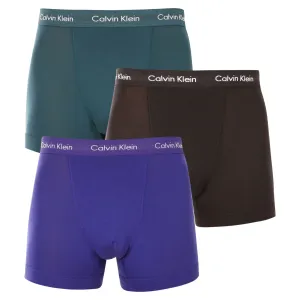 Calvin Klein Cotton Stretch Classic Fit Trunk 3-Pack Spectrum Blue/ Black/ Atlantic Deep #2511741