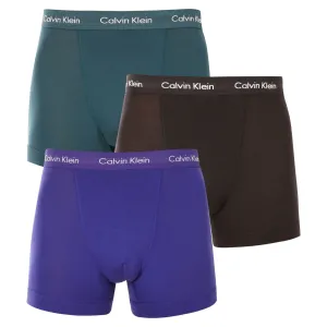 Calvin Klein Cotton Stretch Classic Fit Trunk 3-Pack Spectrum Blue/ Black/ Atlantic Deep #2511742