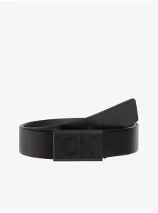 Black Men's Leather Belt Calvin Klein - Men's #1102690