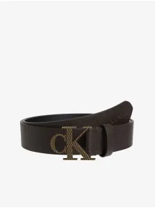 Dark brown men's leather belt Calvin Klein Jeans - Men #1014440