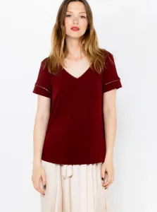 Burgundy T-shirt CAMAIEU - Women #755518
