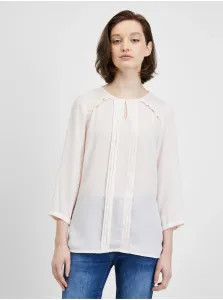 Cream blouse with three-quarter sleeves CAMAIEU - Ladies #754348