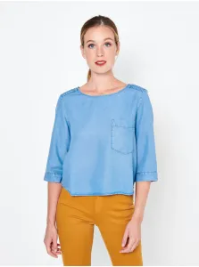 Light blue blouse with three-quarter sleeves CAMAIEU - Ladies #94882
