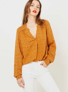 Mustard patterned blouse CAMAIEU - Women
