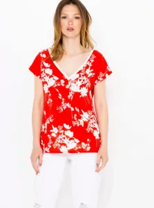 Red floral T-shirt CAMAIEU - Women