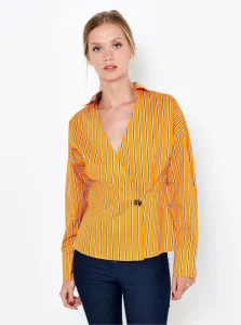 Orange Striped Blouse CAMAIEU - Women #94030