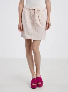 Light pink denim skirt with linen CAMAIEU - Ladies #2424141