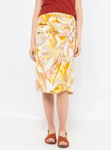 Yellow-cream patterned skirt CAMAIEU - Ladies #741948