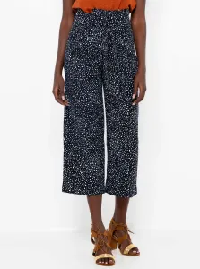 Black Women's Wide Shortened Trousers CAMAIEU - Ladies