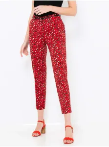 Red Patterned Shortened Pants CAMAIEU - Women #780024