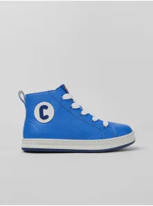 Blue Kids Ankle Leather Sneakers Camper - Girls