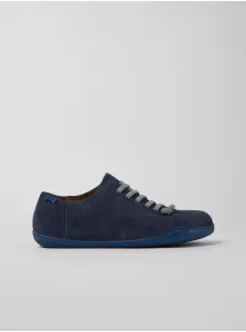 Dark blue Mens Suede Camper Shoes - Men #1720775