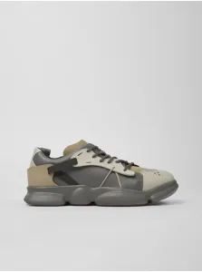 Women's grey sneakers with leather details Camper Twins - Women #2862428