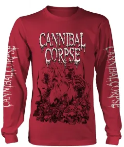 Cannibal Corpse Maglietta Pile Of Skulls 2018 Red M
