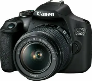Canon EOS 2000D + 18-55 DC VUK Nero