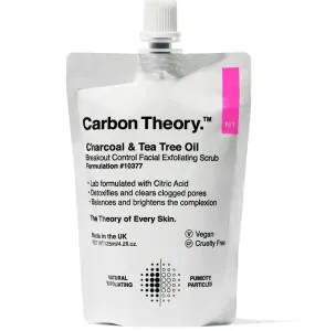 Carbon Theory Peeling viso Charcoal & Tea Tree Oil Breakout Control (Facial Exfoliating Scrub) 125 ml