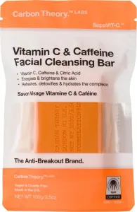 Carbon Theory Sapone detergente per il viso Vitamina C e Caffeina (Facial Cleansing Bar) 100 g