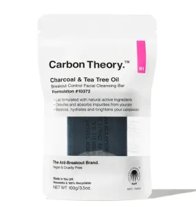Carbon Theory Sapone detergente per viso Charcoal & Tea Tree Oil Breakout Control (Facial Cleansing Bar) 100 g