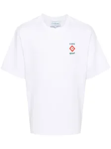 CASABLANCA - T-shirt In Cotone Organico Con Logo #3109983