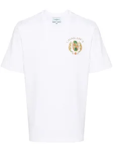 CASABLANCA - T-shirt In Cotone Organico Con Logo