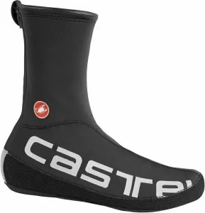 Castelli Diluvio UL Shoecover Black/Silver Reflex 2XL Copriscarpe da ciclismo