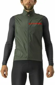 Castelli Squadra Stretch Vest Military Green/Dark Gray XL Giacca da ciclismo, gilet