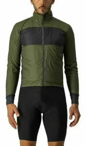 Castelli Unlimited Puffy Jacket Light Military Green/Dark Gray L Giacca