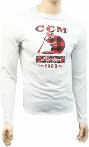 CCM Holiday Mascott Lumber Shirt Long Sleeve Tee White SR XL