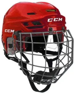CCM Casco per hockey Tacks 310 Combo SR Rosso M